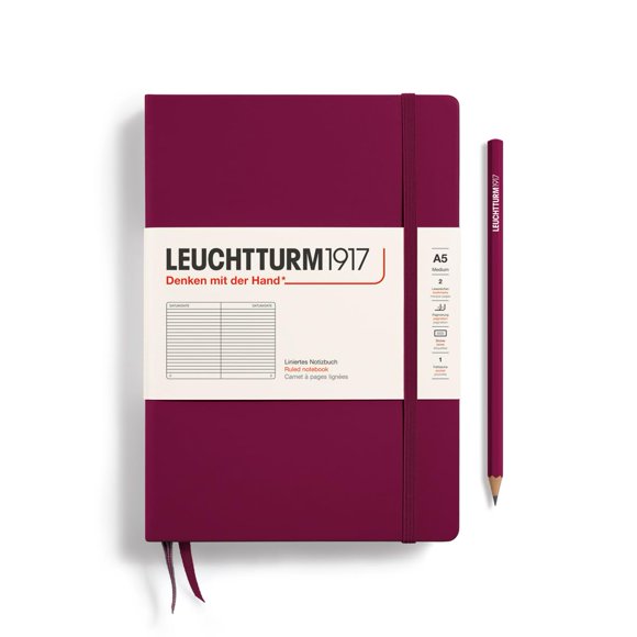 Cuaderno LEUCHTTURM1917, tapa dura, tamaño mediano, A5, 251 páginas