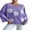 Purple, variant on LMLYSoH Women Loose Knit Sweater Sweet Flower Embroidered Long Sleeve Boat Neck Pullovers Spring Fall Casual Jumpers Tops