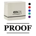 thumbnail image 2 of Printtoo Proof Self Inking Rubber Stamp Pre-Inked Office Stamp- Home Office Business Stationery, 47 x 20 mm Red, 2 of 7