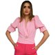 thumbnail image 1 of Blusa escote V, modelo 0521 (Rosa) rosa G Roman Fashion Blusa regular 0521, 1 of 5