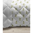 thumbnail image 3 of Jasmine Down Alternative Comforter, Spring Art Pattern with Simple Petals and Leaves Pastel Nature Art, Microfiber Quilt for All Season, 5 Sizes, Green Pale Teal, by Ambesonne, 3 of 3