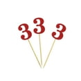 thumbnail image 3 of Darling Souvenir, Number 3 Birthday Cupcake Toppers, Birthday/ Anniversary Party Dessert Decorations - Pack Of 20, 3 of 3