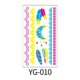 thumbnail image 1 of Pegatinas creativas para tatuajes en el brazo, con flores fluorescentes, resistentes al agua y con plumas, 1 of 4