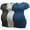 Deep gray/Gray stripe/Gray blue, variant on Bearsland Women’s Modal Breathable Short Sleeve Maternity Shirt Casual Side Ruched Tunic Pregnancy Top Clothes 3-Pack