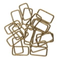 thumbnail image 3 of 40 Piezas Cuadrado Hebil Bolsa Correa Conector Correas Anillos Diy Bolsa De Artesanía Sunnimix Anillos de correas de hebilla cuadradas, 3 of 8