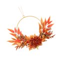 thumbnail image 3 of Shisuyan 1Pc Chrysanthemum Maple Leaf Wreath Thanksgiving Emulation Garland Orange, 3 of 8