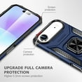 thumbnail image 6 of Hotpom for iPhone 17 Case Dual Layer Rugged Shockproof Protection with 360° Rotating Stand and Car Mount Capability, Mobile Security Travel Accessory, Blue, 6 of 7