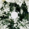 thumbnail image 2 of Weddingstar Ornement de Sapin de Noël Flocon de Neige en Métal Blanc, 2 of 3