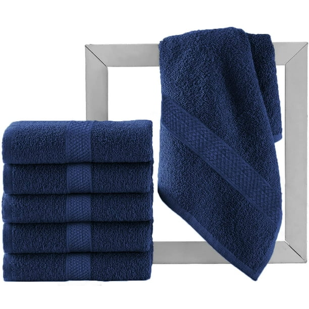 Canadian Linen Economy Color Hand Towels, 16x27 Inches Cleaning Hair Salon  Spa Kitchen Towel, Navy Blue, 6 Pack - Idea towel for Gym, spa, Salon, Yoga,  Pool, sports, Hotel, school - Towel