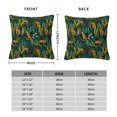 thumbnail image 2 of Pofeuu Jungle Leopard Yellow Print Double-sided plush pillowcase Square Throw Pillow Covers Pillows Cover for Living Room Bedroom Sofa Couch Cushion Cover（No pillow core）-26"x26", 2 of 7