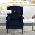 thumbnail image 3 of CoSoTower Push Back Recliner Chair, Vibration Massage Recliner for Living Room with Extendable Footrest, Remote, Pocket, Blue, 3 of 7