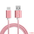 thumbnail image 3 of 1 Meter Type-C Woven Mobile Phone Data Type-C data line Cable Charging Line Cord 2 in 1 Fast Charging Data Transfer, 3 of 9