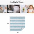 thumbnail image 4 of Blue Striped Cloth Napkins, Rustic Farmhouse Stripes Washable and Reusable Dinner Napkins Set of 4, Table Napkin for Kitchen Party Birthday Wedding Hotel Housewarming 20"x20", 4 of 8