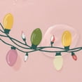 thumbnail image 4 of Colorful Light Wreath Christmas New Year Shower Curtains with 12 Hooks Waterproof Bathroom Decor 66" x 72", 4 of 6