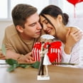 thumbnail image 4 of Valentine Couple Under Umbrella Resin Figurine with Warm LED Light, Romantic Wedding Centerpiece or Mantel Decoration, Heartfelt Anniversary and Valentine’s Day Gift for Her or Him, 4 of 6