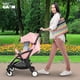 thumbnail image 3 of Carriola de bastón Gaon Baby color Rojo plegable portátil reclinable con arnés de 5 puntos, 3 of 8