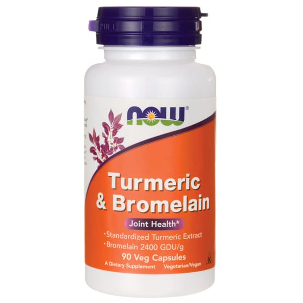 NOW Foods Turmeric & Bromelain 90 Vegetable Capsule(s)