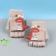 thumbnail image 4 of Manoplas Cálidas De Punto Con Estampado De Dinosaurios De Dibujos Animados, Sin Dedos, Guantes De Invierno Para Niños, Guantes Para Niños, Manoplas De Punto, Guantes De Medio Dedo., 4 of 4