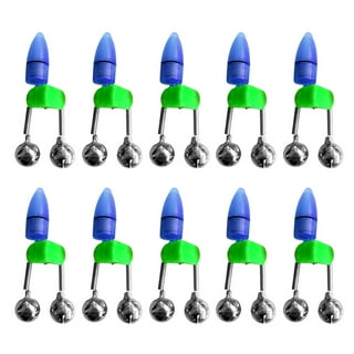 Beoccudo Fishing Bells Pole Bell Fishing Bells for Rods Clip on 50pcs  Catfish Bells with Dual Alert Ring Night Fishing Accessories