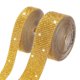 thumbnail image 1 of Uxcell 2-Roll Cinta de Rhinestone de Cristal, 0.5/1.1 Pulgadas x 2 Yardas para Collar DIY [Oro en Spray], 1 of 1