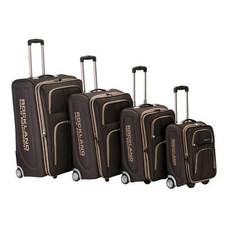 Rockland Luggage Varsity F120 4 Piece Softside Expandable Luggage Set