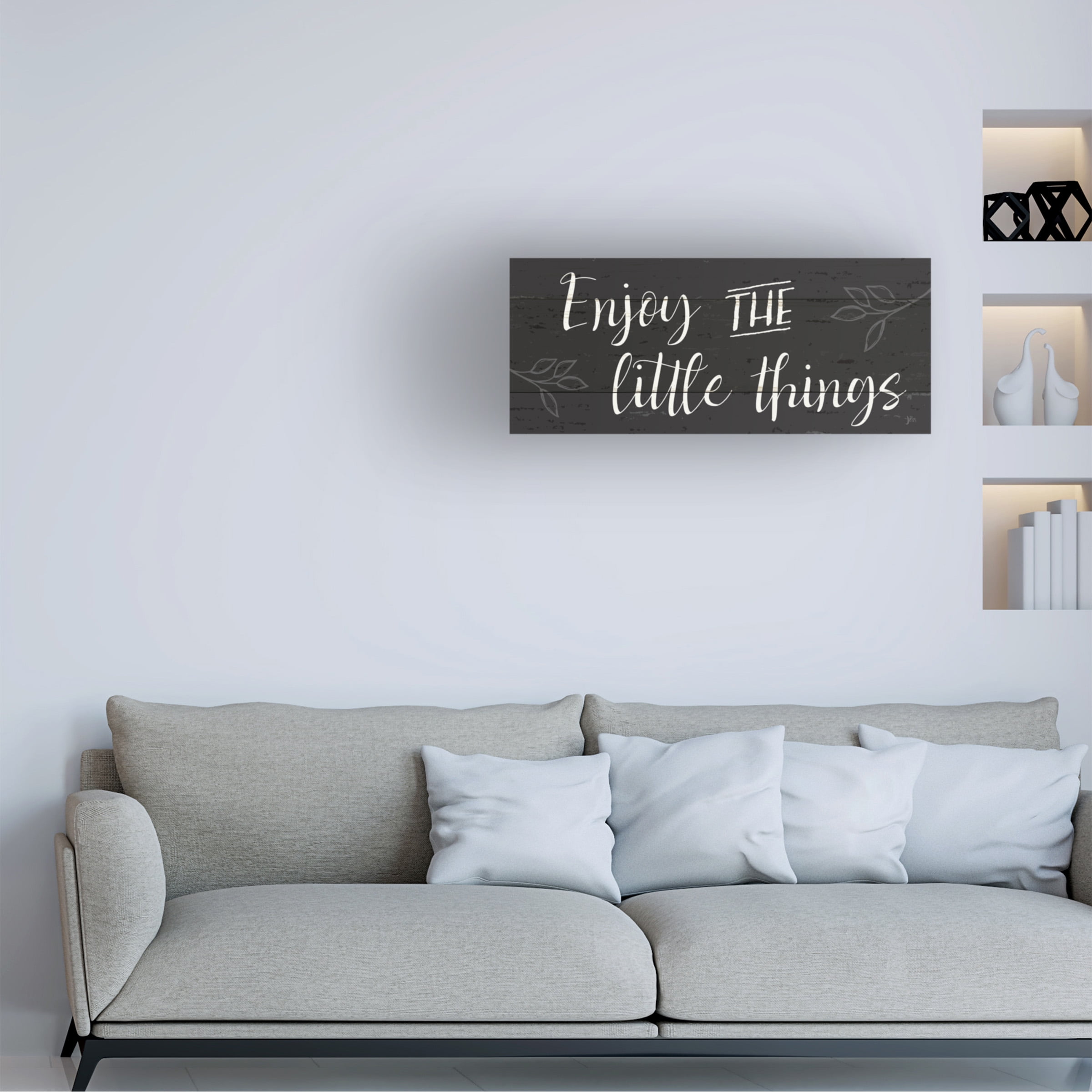 Trademark Fine Art 'Simple Signs I Black' Canvas Art by Jess Aiken