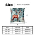 thumbnail image 5 of Elk Deer Set with Unique CoversPatterns - 2 Pack Decorative Pillows for Bed - Includes Pillow Inserts - Available in 16x16, 18x18, 20x20 Inches for Any Occasion, 5 of 6