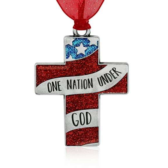 One Nation Under God Cross Ornament