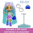 thumbnail image 3 of Barbie Extra Mini Minis Doll with Blue Hair in a Sporty Outfit with Accessories, 3 of 6