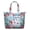 Sky-blue-9, variant on Watercolor Flower Pattern Weekender Bag, Spacious Carry-On Tote with Secure Zipper Closure for Women