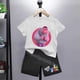 thumbnail image 3 of Disney-Conjunto de camiseta de algodón para niño y niña, ropa deportiva para niño y niña, camisetas de cómic, ropa informal para bebé, regalo, 3 of 5