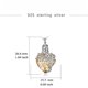 thumbnail image 3 of Colgante de acero inoxidable con gema de amor, árbol de la vida, corazón de melocotón, urna conmemorativa, botella de perfume para mascotas familiares, 3 of 6