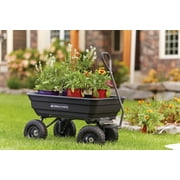 Gorilla Carts GOR4PS 600-lb. Poly Garden Dump Cart with 10 Tires
