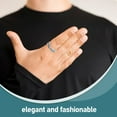thumbnail image 3 of OUNONA 2Pcs Wings Statement Rings in for Couple Everyday Use, 3 of 8