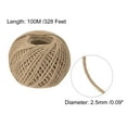 thumbnail image 2 of Uxcell 328 Feet 2.5mm Garden Twine, Jute Rope, Jute Twine String Cords Brown, 2 of 7