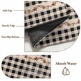 thumbnail image 4 of Country Black Buffalo Plaid Area Rugs 4x6 ft Retro Star Berries Vine Linen Texture Washable Rug Non Slip Indoor Carpet Absorbent Floor Mat for Living Room Bedroom Dining Room, 4 of 9