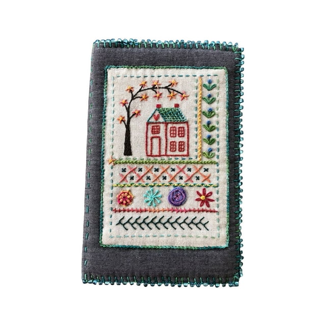 NAOJIE Embroidery Book Kit,Cross Stitch Kits for Beginners,DIY Easy Stamped Floral Pattern Fabric Hand Crafts(B),Embroidery Kit,Cross Stitch Kits,Cross Stitch Kits for Beginners