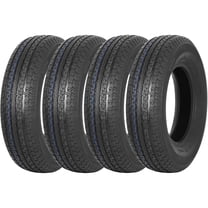 WEIZE Heavy Duty Trailer Tires ST205/75R15, 10 Ply Load Range E 111/106N Radial Cargo Trailers Tire Boat Cargo Trailers Highway Black Side Wall, 4PCS