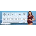thumbnail image 2 of Ruffled V Neck 1 Piece Swimsuit for Maternity Tie Back Bath Suit Ribbed Cut Out Swimwear, 2 of 8