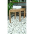 thumbnail image 3 of WholesaleTeak Outdoor Patio Grade-A All Teak Wood Corner Seat Shower Bench / Stool #WMAXCSAT, 3 of 3