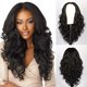 thumbnail image 5 of Lace 26in-Lacefrontal Hand Tied Glueless Synthetic With Natural Density Preplucked Hairline (black）, 5 of 5