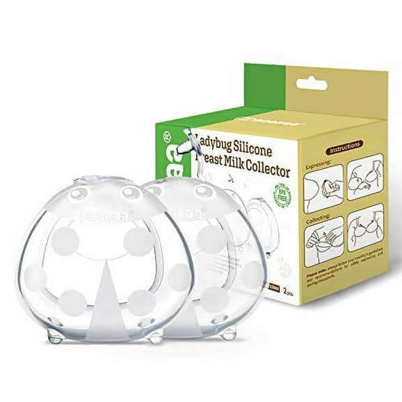Haakaa Wearable Breast Milk Collector - 150ml/5oz Breast Shells Nursing Cup for Breastfeeding, Soft Silicone BPA Free (2 Pack)