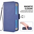 thumbnail image 4 of Samsung Galaxy J3-2017 Case, Cell Phone Leather Sleeve PU Leather Cover Wallet Cell Phone Case Cover Compatible for Samsung Galaxy J3-2017 Leather Case - Blue, 4 of 7