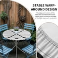 thumbnail image 2 of Ice Hockey Round Tablecloth for 36-44 Inch Tables,Fitted Table Cover with Elastic Edge,Farmhouse Rustic Ball Sport Game Wooden Grain Waterproof Outdoor Table Cloth Protector for Patio Garden Dinner, 2 of 9