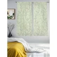 thumbnail image 3 of Sage Green Branches Sheer Curtains 72 Inch Length 2 Panels Set - Light Filtering Window Treatments, Vintage Art Farmhouse Rod Pocket Semi Curtains for Living Room/Bedroom/Kitchen Décor, 104"W x 72"L, 3 of 7