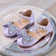 thumbnail image 1 of IUJSOY Little Chaussures Plates Mary Jane pour Fille avec Nœud, Perles, Princesse, Fleur, Mariage, Fête, Robe, 1 of 9