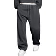 thumbnail image 6 of CCRFTGI Mens Cargo Pants Casaul Workout Hiking Pants Active Elastic Mens Joggers Baggy Sweatpants with Pockets Drawstring Dark Gray M, 6 of 6