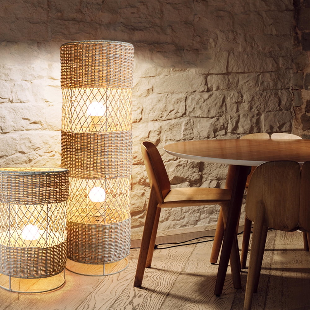 Arturesthome Japanese B&B Zen Rattan Floor Lamp