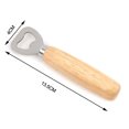 thumbnail image 3 of Bottle Opener with Wooden Handle, Bottle Openers, Wooden Handle Stainless Bottle Openers, Cider, Soft Drinks -Wood Handle Handheld, 3 of 6