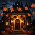 thumbnail image 3 of SLYNSHome Pumpkin Spider Bat Paper Garland Banner, 118 Inch Foldable Tissue Hanging Streamer For Ceiling Mantel Doorway Fall Halloween Home Party Wall Decor, 3 of 4